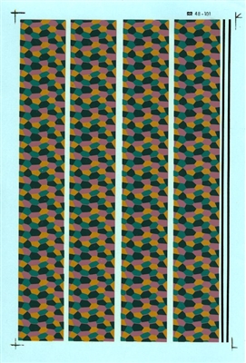 Microscale 48-0101 - WWI German Lozenge Camouflage Pattern, Lower Surface