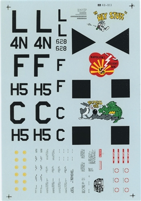 Microscale 48-0103 - P-38J's "Napoleon's Delightnin'", "Gung Ho" & "Hey Stuff"