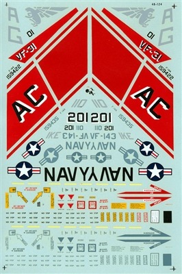 Microscale 48-0124 - F-14As (VF-31 & VF-143)