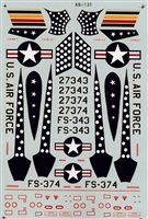 Microscale 48-0131 - RF-84Fs (66th Tac. Recon. Wing and 45th Tac, Recon. Sq.)