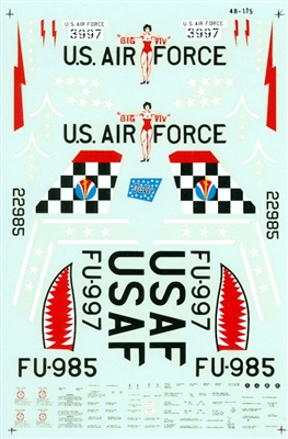 Microscale 48-0175 - F-86D's (498 FIS & 25 FIS)