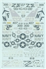 Microscale 48-0177 - A-7E's: US Navy Low Visibility Markings