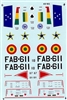 Microscale 48-0185 - T-33's of the Bolivian and Brazilian Air Forces