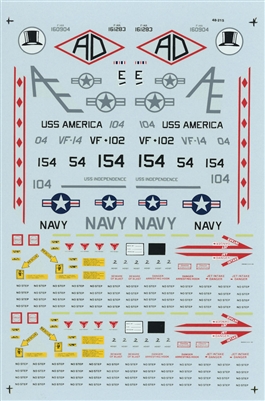 Microscale 48-0215 - F-14A's VF-102 & VF-14