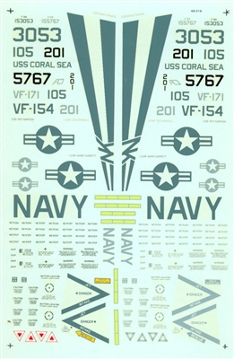 Microscale 48-0219 - F-4N; VR-154, F-4S; VF-171