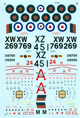 Microscale 48-0248 - Hawker Harriers - Britain