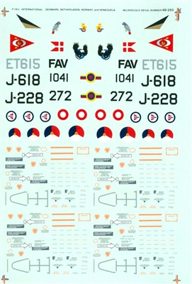 Microscale 48-0295 - F-16's International