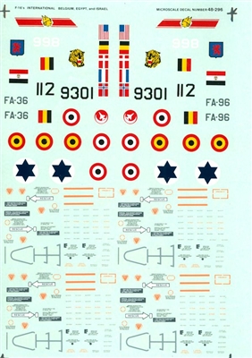 Microscale 48-0296 - F-16's International