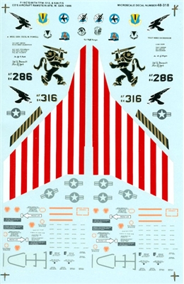 Microscale 48-0318 - F-16C's 86th TFW: 512 & 526 FIS