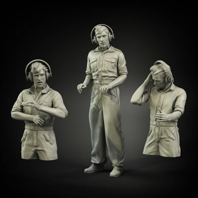 Panzer Art FI35-023 - German Tank Crew in Summer Shirts (3 figures)