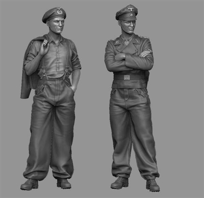 Panzer Art FI35-143 - Waffen-SS Tank Officers Set