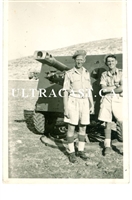 25 Pounder Gun and Crew, possibly North Africa, Original WW2 Photo