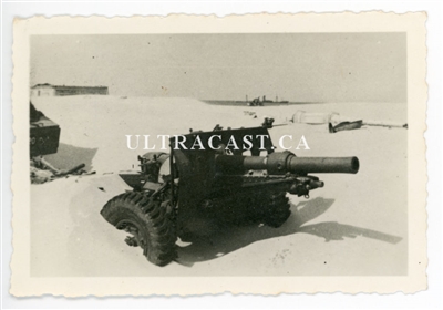 25 Pounder Gun on the Beach, Dunkirk, France 1940, Original WW2 Photo