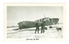 Two Airmen and Avro Anson Forced Landing Near Bowsman, Manitoba, Original WW2 Photo