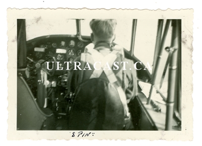 Avro Anson Cockpit, Original WW2 Photo