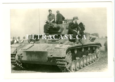 German Panzer IV and Crew, France 1940, Original WW2 Photo