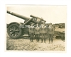 21 cm Artillery Gun and Four Officers, Original WW2 Photo