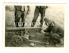 SS Soldier Examining Captured Russian Maxim Machine Gun, Original WW2 Photo