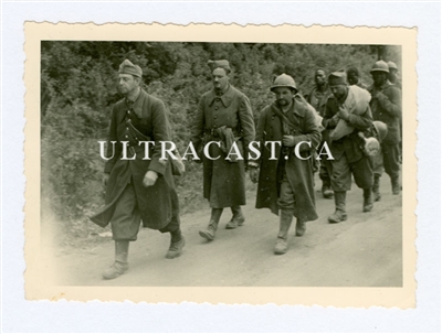 French Prisoners of War, France 1940, Original WW2 Photo