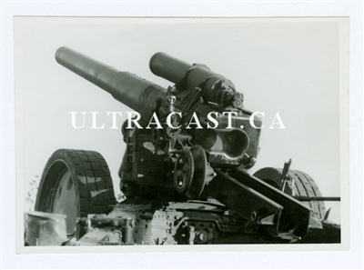15 cm German Artillery Gun named "Erika", Original WW2 Photo