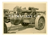 15 cm German Artillery Gun and Limber with Camouflage Paint, Original WW2 Photo