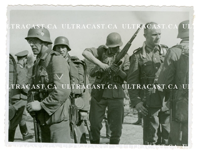 German Soldier Loading his Mauser, Original WW2 Photo