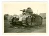 Wreckage of French Char B Tank Named "Glorieux" No. 236, France 1940, Original WW2 Photo