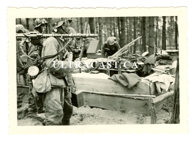 German Soldiers and MG34, Original WW2 Photo
