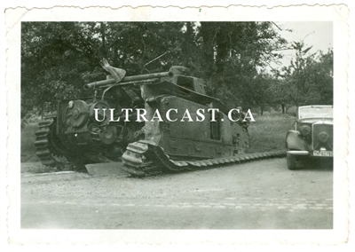 French Char B Tank Named "Aumale" No. 460, France 1940, Original WW2 Photo