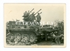 German Flak Half Track 20 mm Flakvierling and Crew, Original WW2 Photo