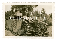French Char B Tank named "Olivier" No. 740, France 1940, Original WW2 Photo