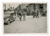 German Soldiers with Captured French Motorcycle Troops and Officers, France 1940, Original WW2 Photo