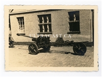 German 5 cm Pak 38 Anti-Tank Gun with "Dolly" Third Wheel, Original WW2 Photo