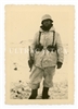 German Soldier With Facial Wound Wearing Winter Uniform with K98, Russia, Original WW2 Photo