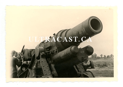 German 30.5 cm Skoda Mortar, WW2, Original WW2 Photo