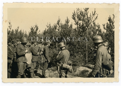 German Soldiers Guarding Captured Polish Troops, Poland 1939, Original WW2 Photo