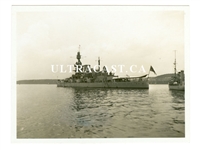 Swedish Battleship Gustaf V, Original WW2 Era Photo