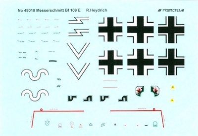 Propagteam 480-10 - Messerschmitt Bf 109 E (SS-Obengruppenfuhrer Reinhard Heydrich base Wangerooge - June 1941)