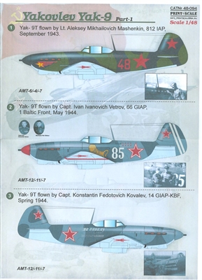 Print Scale 48-094 - Yakovlev Yak-9, Part 1