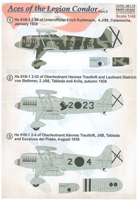Print Scale 48-119 - Aces of the Legion Condor, Part 2