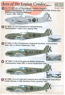 Print Scale 48-121 - Aces of the Legion Condor, Part 4