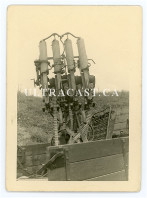 Captured Russian Quad Maxim Guns, Original WW2 Photo