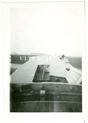 P-51 Mustang Wreckage, Wing with Gun Bay, Original WWII Photo