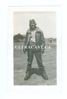 USAAF Fighter Pilot with Holster, 1942, Original WWII Photo