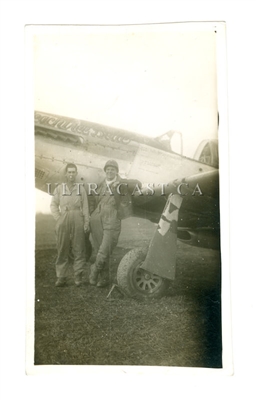 P-51 Mustang Named "Peachtree Belle", WW2, Original Photo