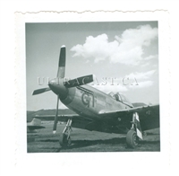P-51 Mustang Named "Grosse Ile", WW2 era, Original Photo
