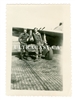 Ground Crew and P-47 Thunderbolt with Underwing Bomb, Original WWII Photo