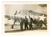 Grumman Avenger and Crew, Original WW2 Era Photo