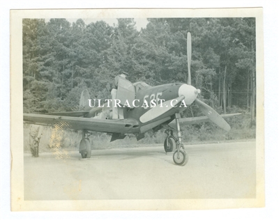 Pilot Entering a P-39 Airacobra, Original WWII Photo