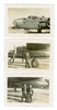 3 Photo Set, B-25 and Airmen, Original WW2 Photos